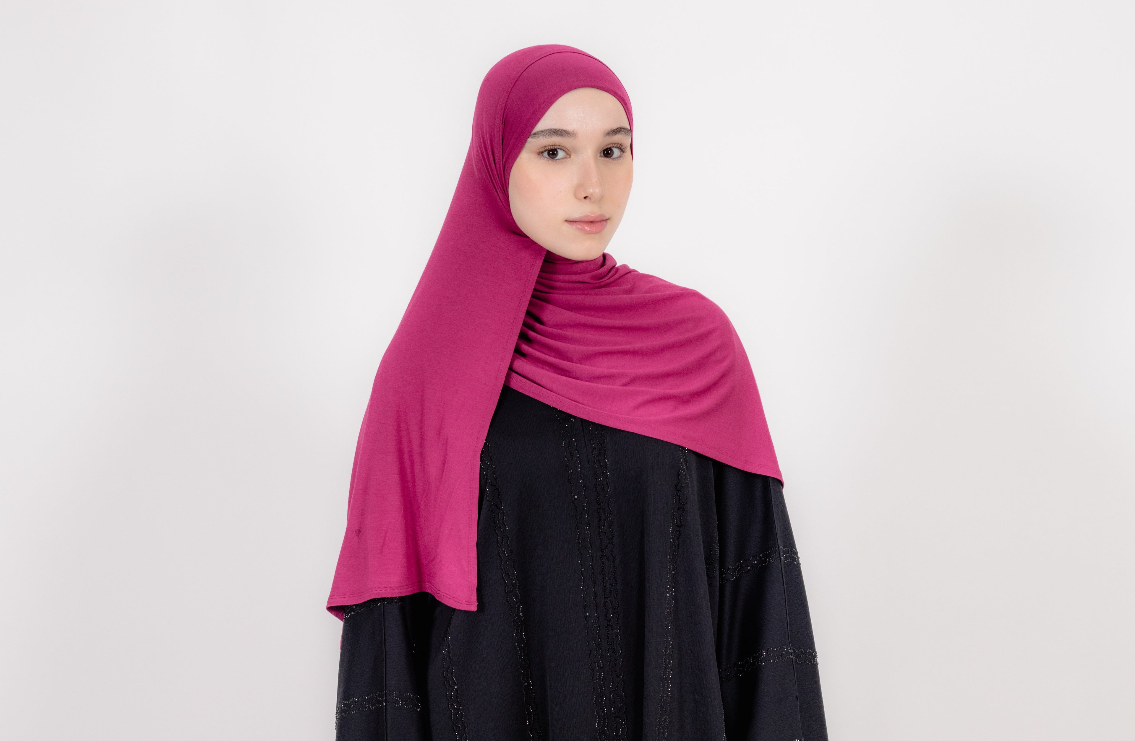 Luxury Bamboo Jersey Double Stitched Hijab
