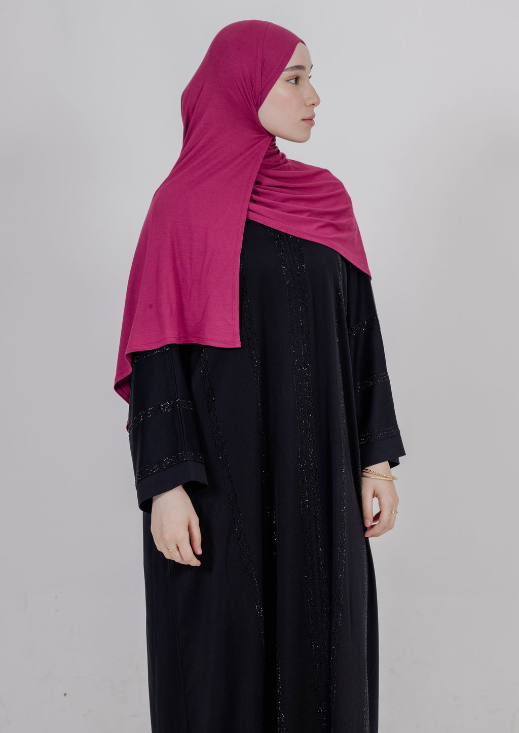 Luxury Bamboo Jersey Double Stitched Hijab