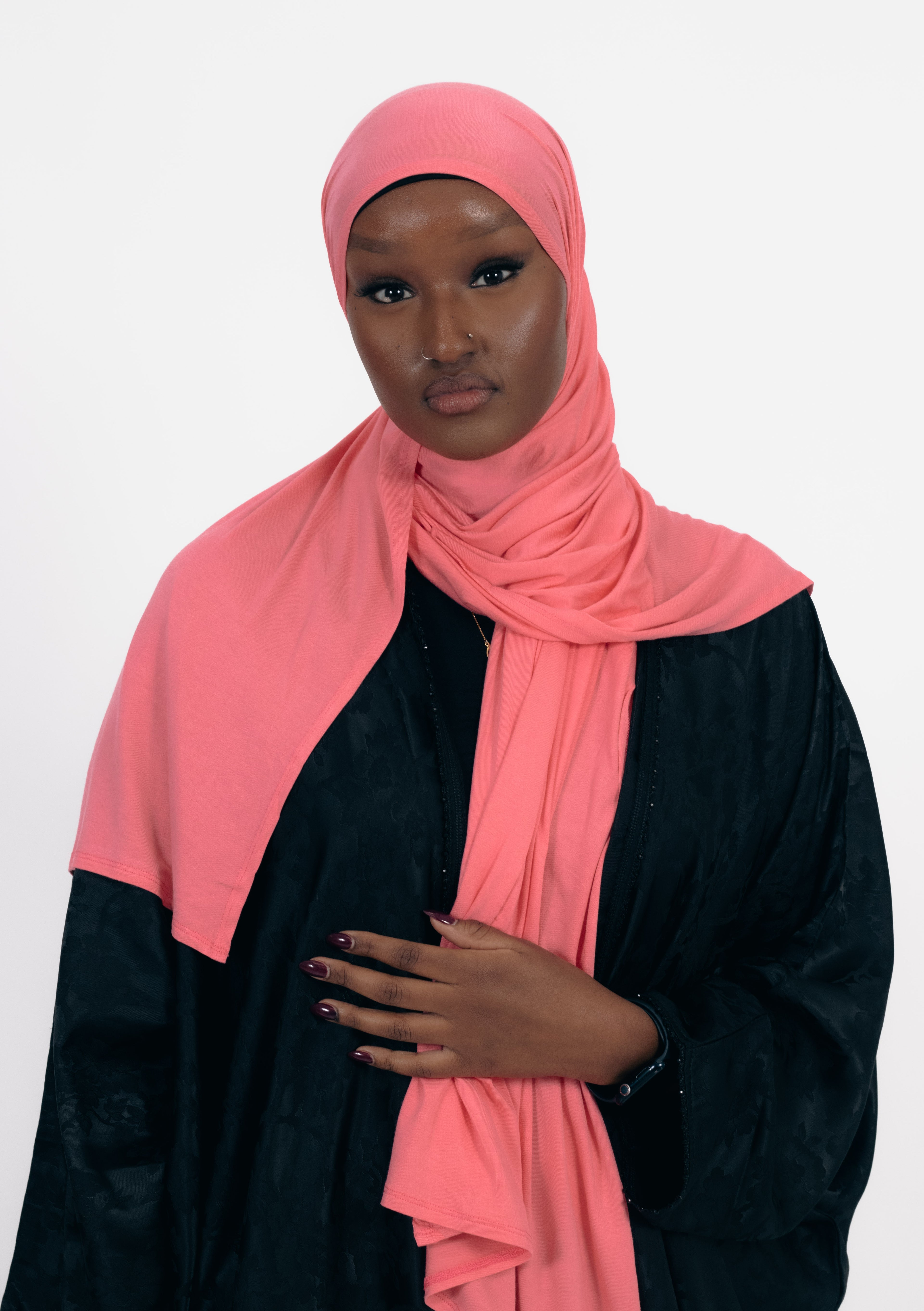 Luxury Bamboo Jersey Double Stitched Hijab