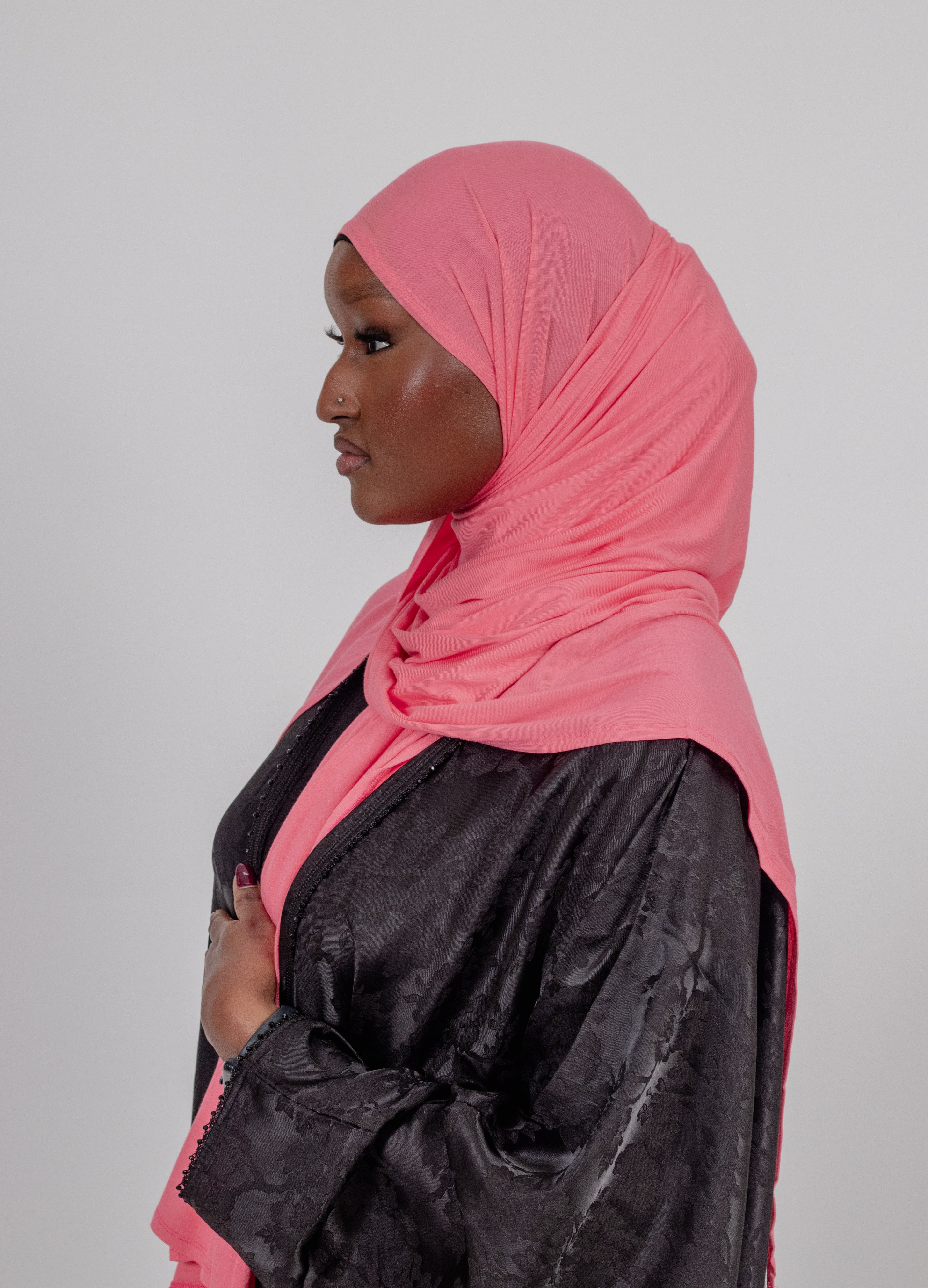 Luxury Bamboo Jersey Double Stitched Hijab