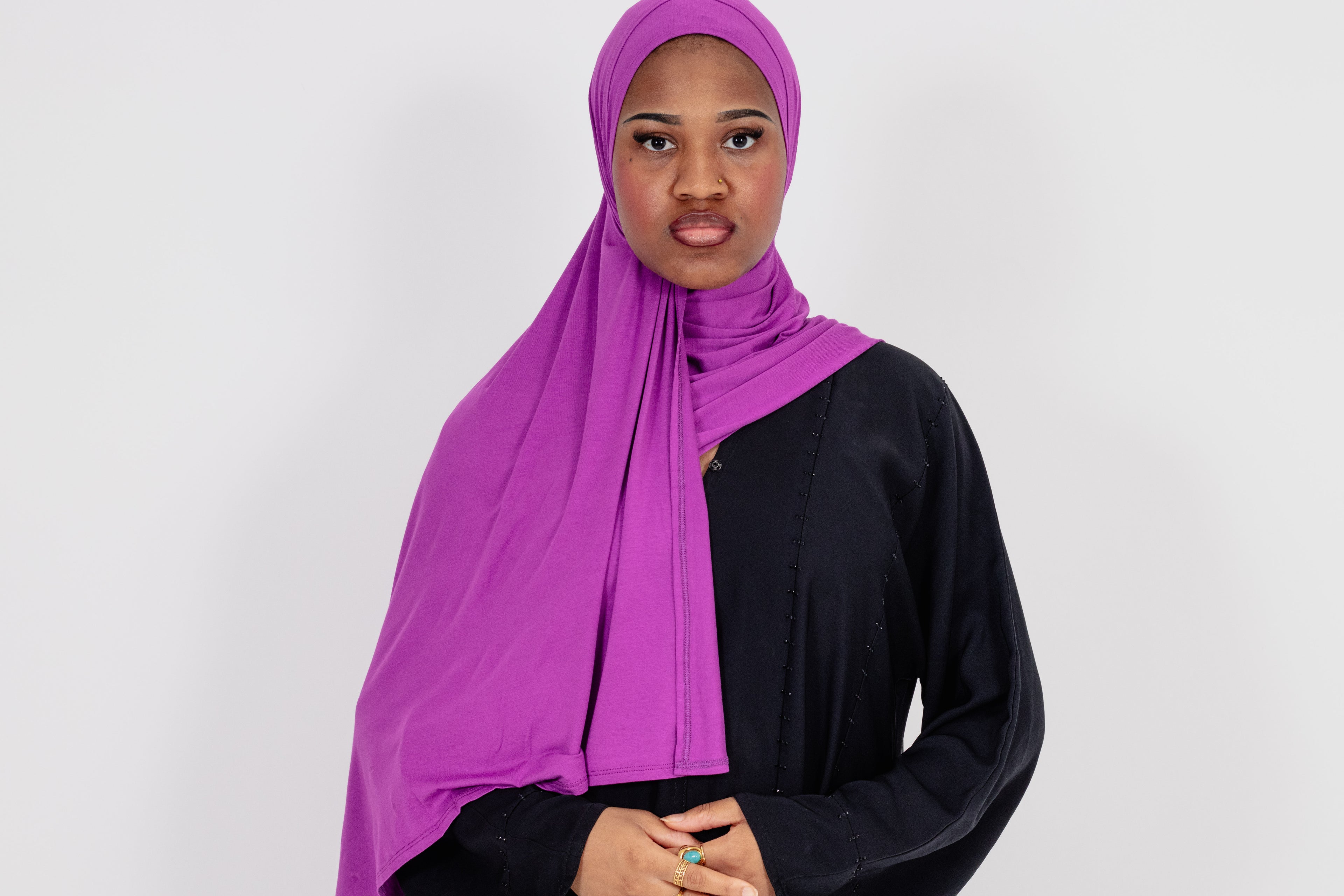 Luxury Bamboo Jersey Double Stitched Hijab