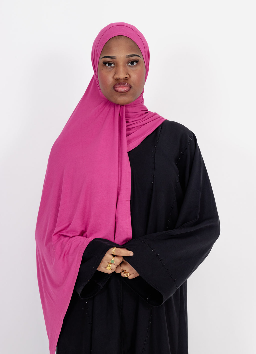 Luxury Bamboo Jersey Double Stitched Hijab