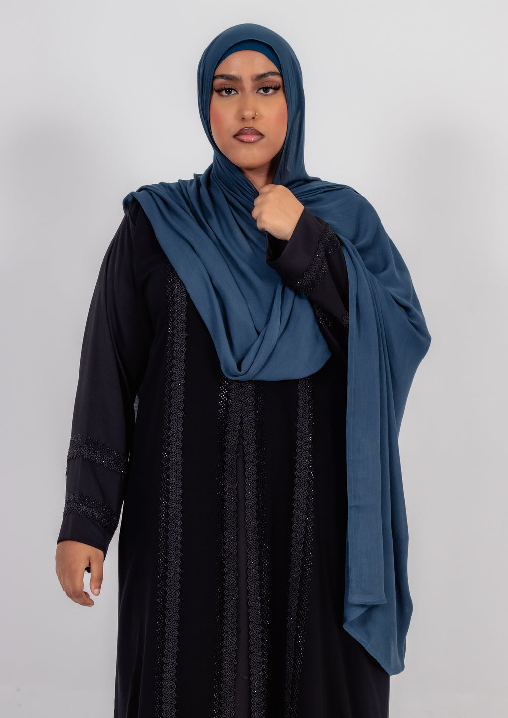 Premium Bamboo Modal Hijab with Cotton/Spandex Undercap – Soft, Breathable, Non-Slip Headscarf Set