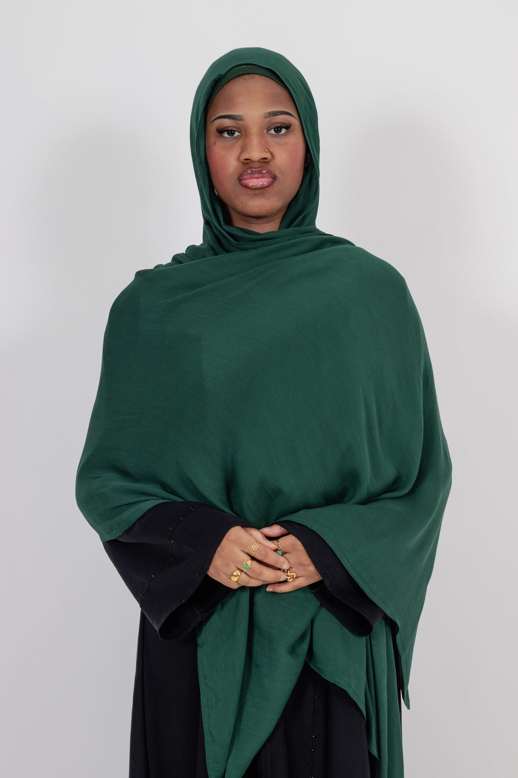 Premium Bamboo Modal Hijab with Cotton/Spandex Undercap – Soft, Breathable, Non-Slip Headscarf Set