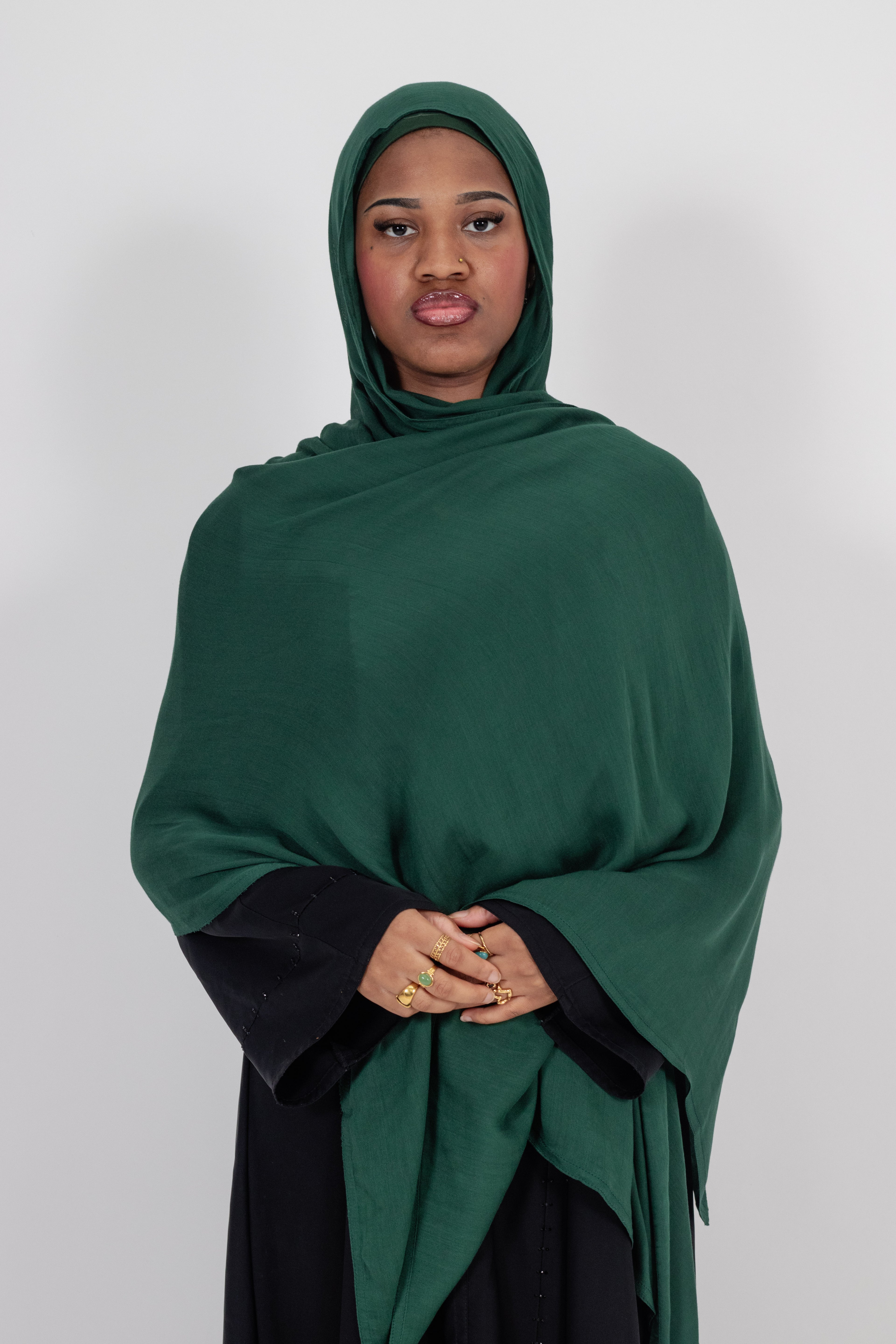 Premium Bamboo Modal Hijab with Cotton/Spandex Undercap – Soft, Breathable, Non-Slip Headscarf Set