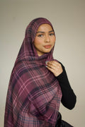 Soft Mulbery Printed Modal Hijab