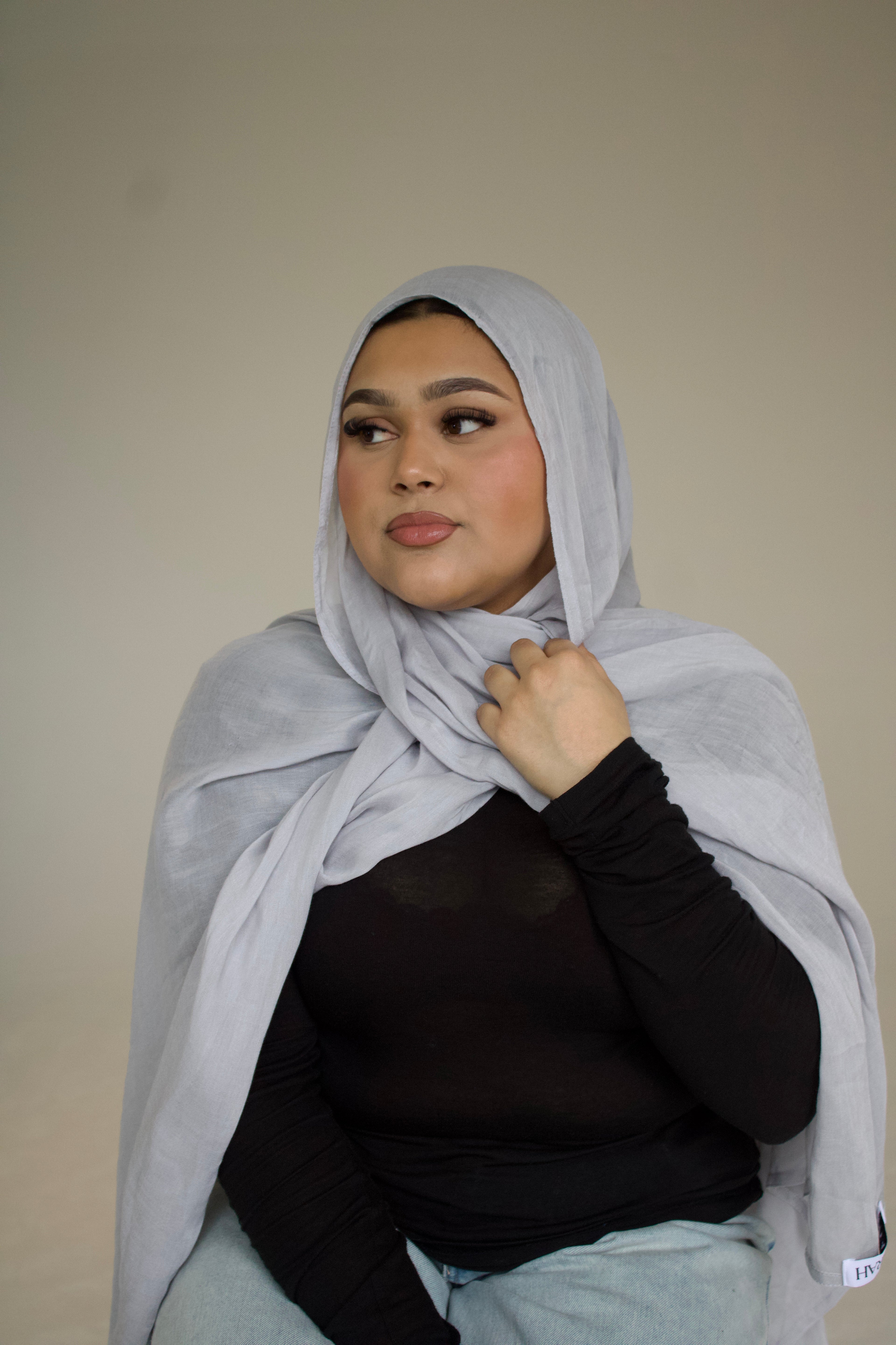 Premium Bamboo Modal Hijab with Cotton/Spandex Undercap – Soft, Breathable, Non-Slip Headscarf Set