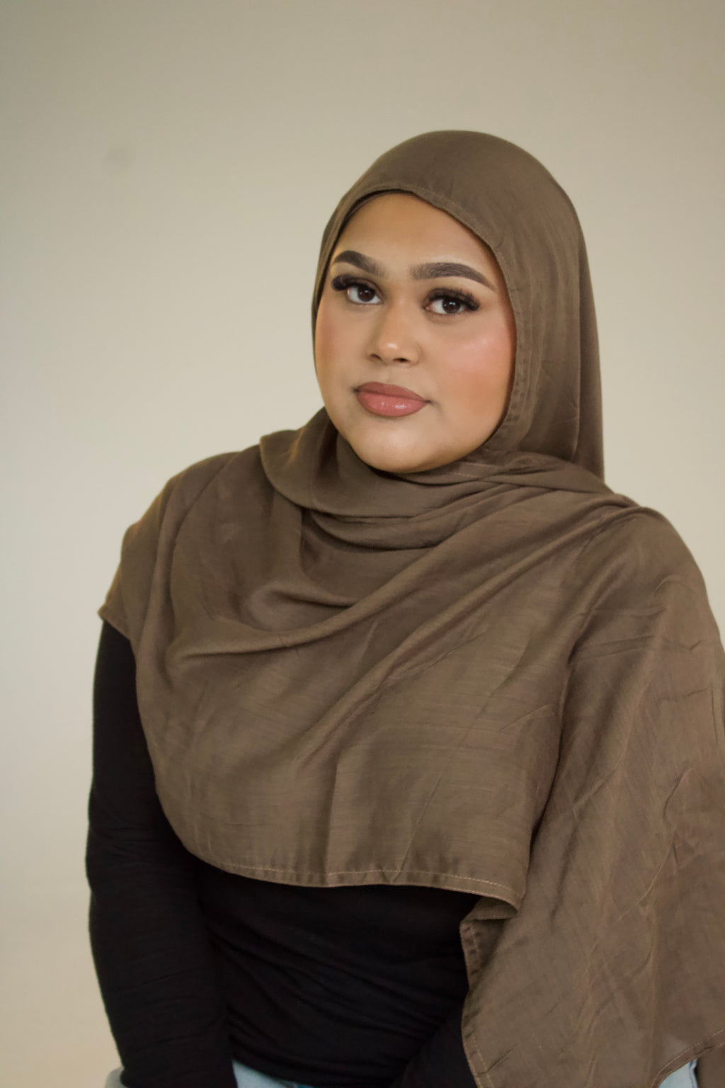Premium Bamboo Modal Hijab with Cotton/Spandex Undercap – Soft, Breathable, Non-Slip Headscarf Set
