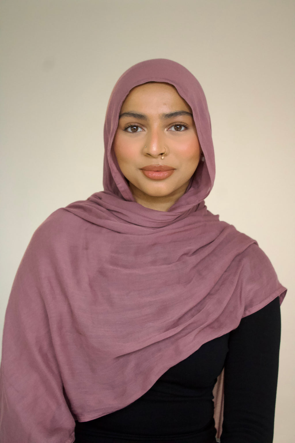 Premium Bamboo Modal Hijab with Cotton/Spandex Undercap – Soft, Breathable, Non-Slip Headscarf Set